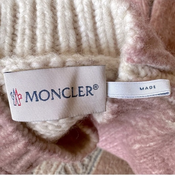 MONCLER ENFANT Long Sleeved Wool Blend Crew Neck Sweater Dress Little Girls Sz.6 - Picture 13 of 15